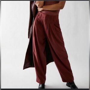 Free People Calla Tailored Trousers Size 6 Wide Leg